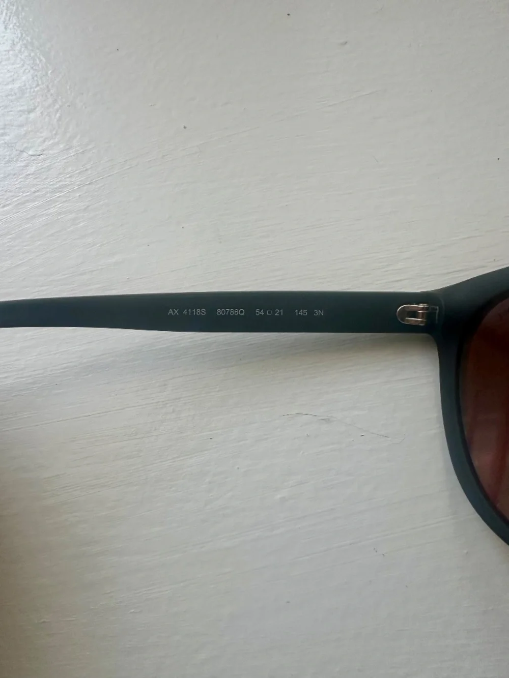 Armani Exchange AX4118S Unisex Sunglasses Black Frame Red Mirror Lenses 54-21